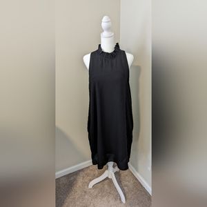 Gibson Ruffle Neck Cocktail Dress